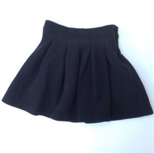 ZARA Girls Black Pleated Skirt